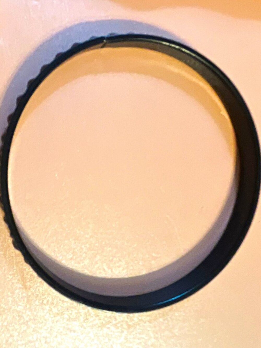 Black Round Bangle Bracelet Textured Raised Pattern Classic Style No Stone